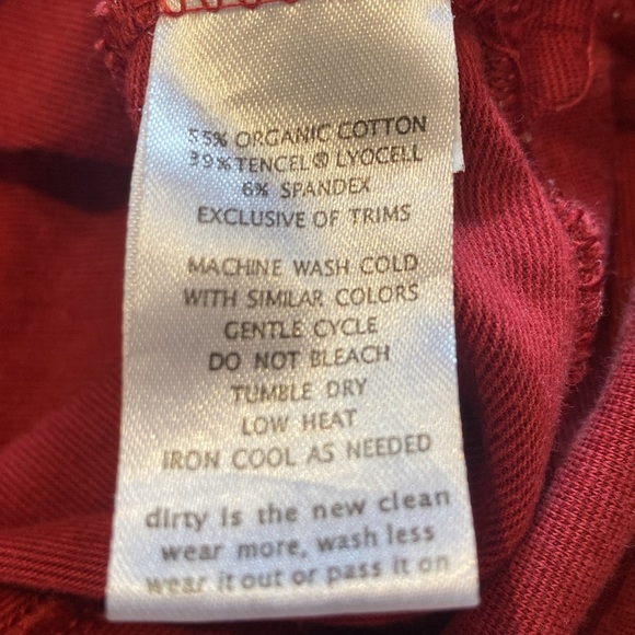 Toad&Co Organic Cotton Cowl Neck Tunic L/S Red Size LARGE - Picture 7 of 10